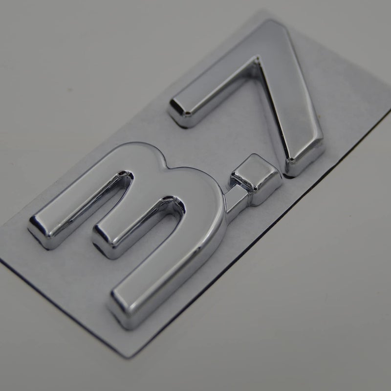 PartsTo Chrome 3.7 Fender Side Rear Emblem for Infiniti G37 G37X Q50 Q60 Q70 QX70 Exterior Performance Trim Decal - Image 3